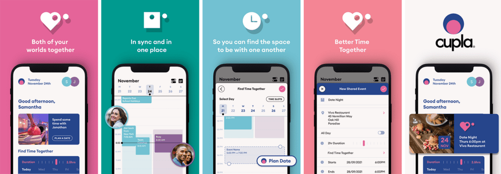 Best shared calendar app, Cupla